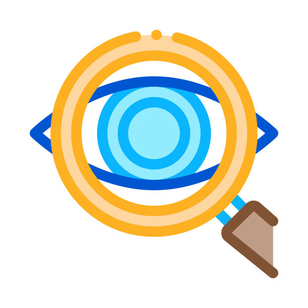 眼球诊断矢量大纲插图图片下载