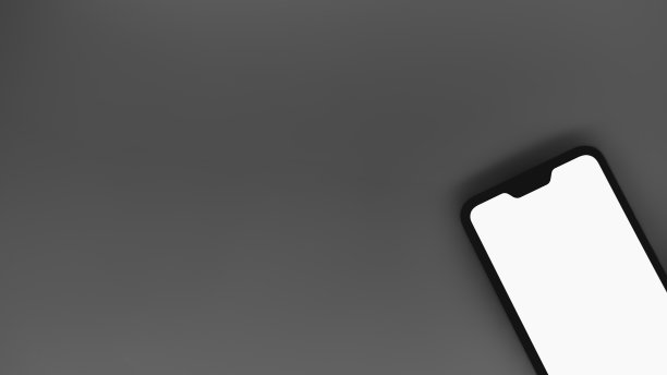 深灰色背景下的现代通用智能手机。图片下载