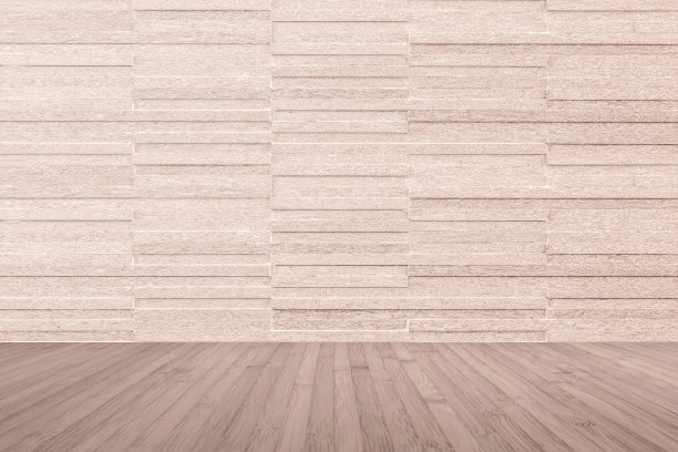 现代大理石瓷砖墙图案背景在浅红棕色与木地板在红棕色图片下载