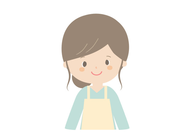 穿着围裙的年轻女子图片下载