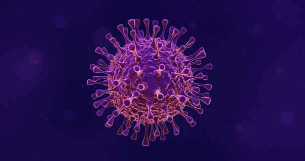 分离的冠状病毒COVID-19大流行宏观插图图片下载