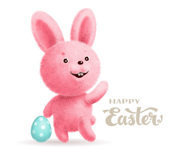 带蛋复活节兔子图片下载