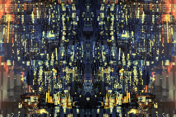 抽象的背景从模糊的灯光在城市的夜晚。图片下载