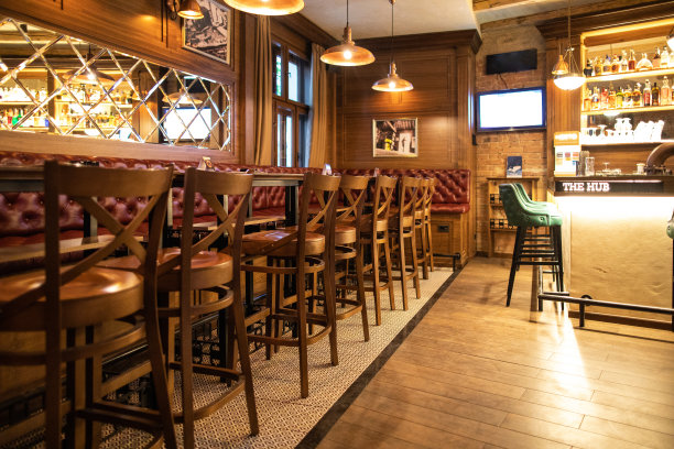 没有顾客的酒吧内部图片下载