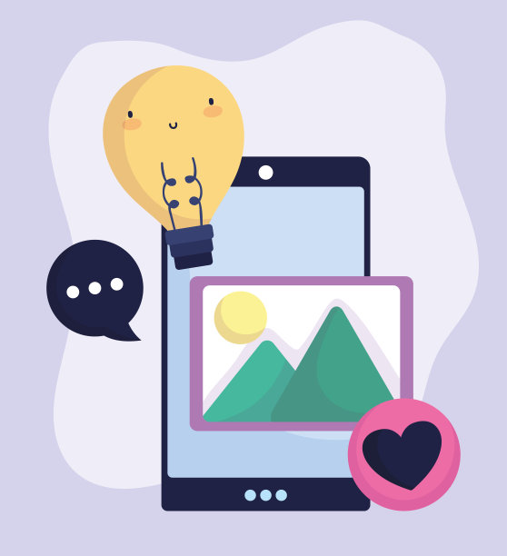 智能手机图片爱创意装饰社交媒体图片下载