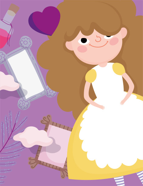 可爱的女孩用芬芳的心映照孩子的性格图片下载