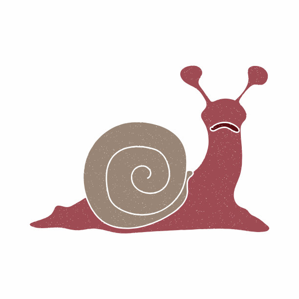 蜗牛手绘矢量设计图片下载