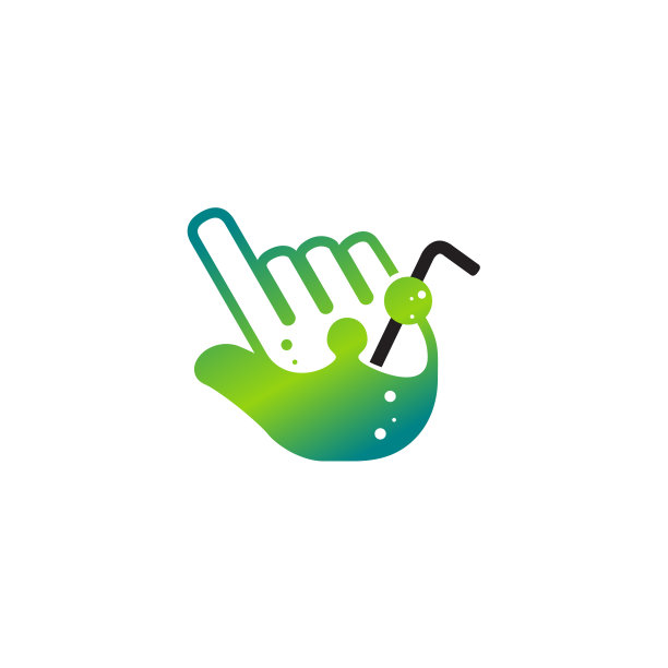 在线饮料标识设计概念向量，在线果汁标识模板，光标标识设计图片下载