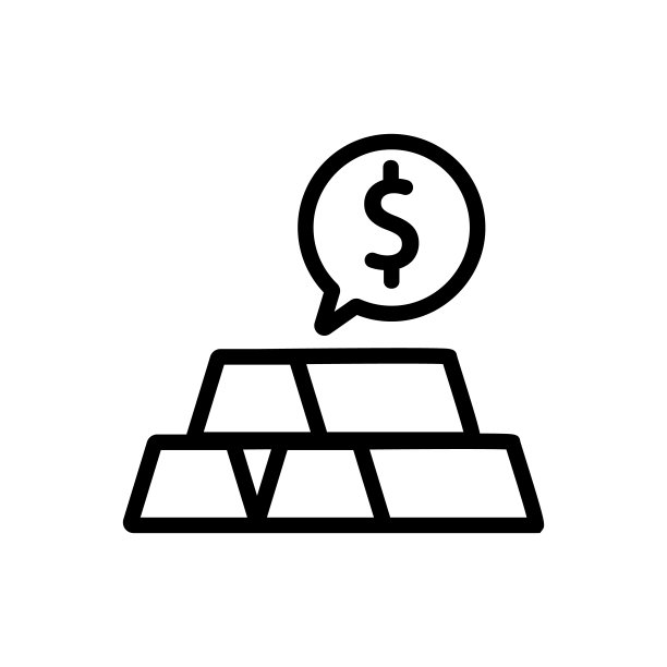 一个金色的图标矢量条。孤立轮廓符号插图图片下载