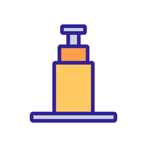 液压千斤顶图标矢量。孤立轮廓符号插图图片下载