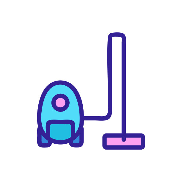 吸尘器图标矢量。孤立轮廓符号插图图片下载