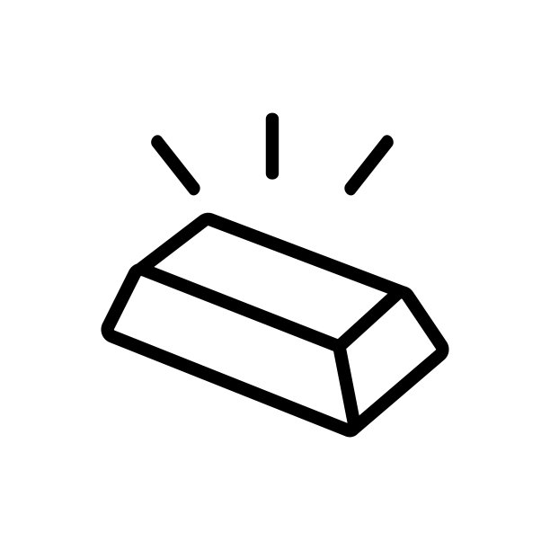 一个金色的图标矢量条。孤立轮廓符号插图图片下载