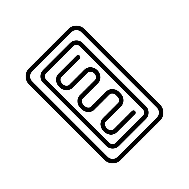 美味的饼干图标矢量。孤立轮廓符号插图图片下载