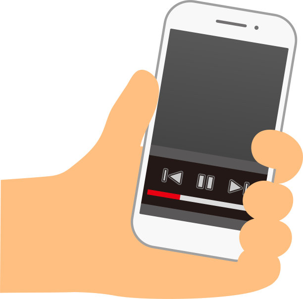 在智能手机屏幕上看视频图片下载