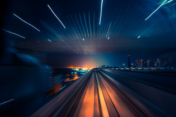 快速列车，运动模糊抽象图片下载