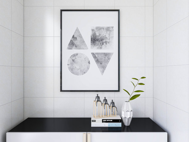 单沙发、落地灯、桌子、五斗柜、封闭式阳台插画的三维效果图图片下载