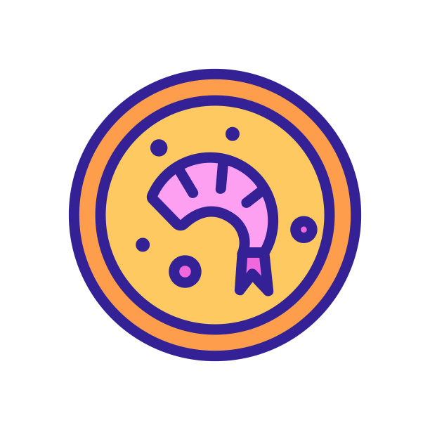 鱼汤图标矢量。孤立轮廓符号插图图片下载