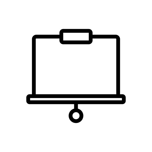 投影仪图标矢量。孤立轮廓符号插图图片下载