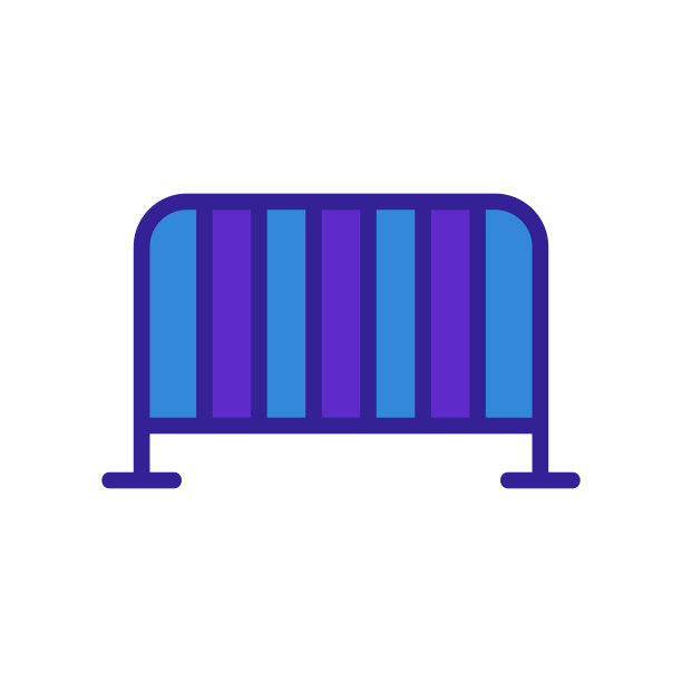 金属栅栏图标矢量。孤立轮廓符号插图图片下载