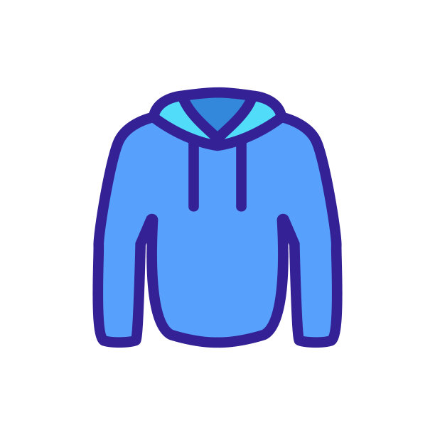 冬季夹克图标向量。孤立轮廓符号插图图片下载