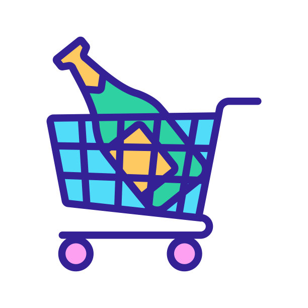 香槟图标矢量。孤立轮廓符号插图图片下载