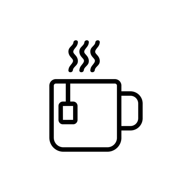 茶图标矢量。孤立轮廓符号插图图片下载