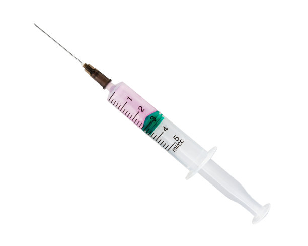 注射器闭合隔离白色图片下载