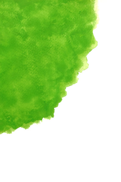 抽象的绿色或浅绿色水彩在白色背景上扩散图片下载