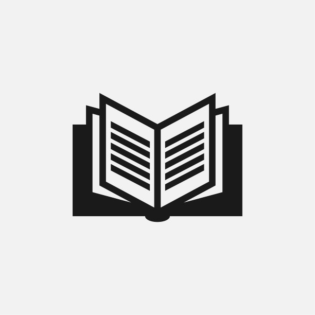 矢量插图的书。完美的标志或图标教育，出版或杂志行业。简单的平面色彩风格图片下载