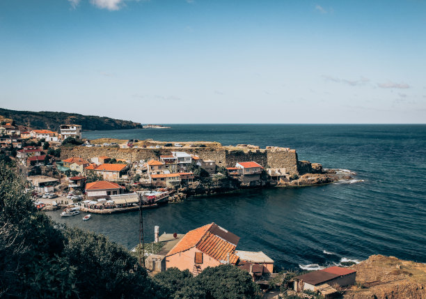 Garipçeköy全景，伊斯坦布尔。图片下载