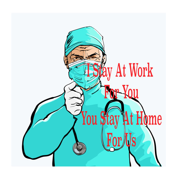 医生建议呆在家里图片下载