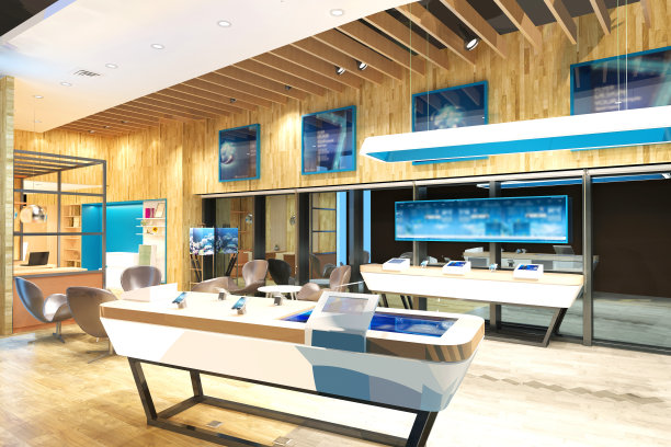 电子设备商店的3d渲染图片下载