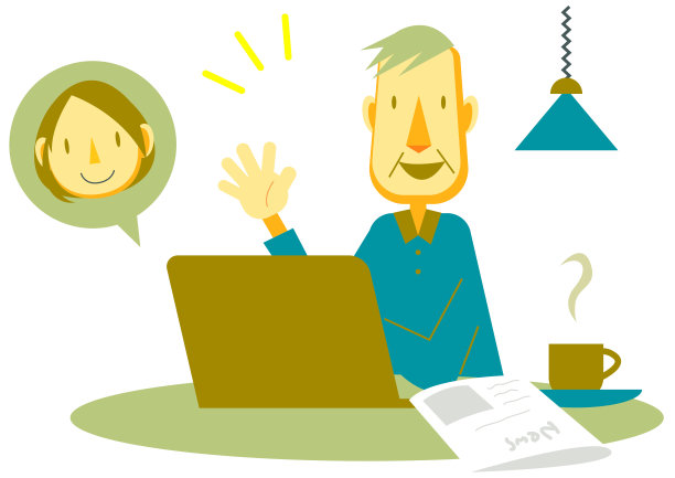 社交距离，家人在网上聊天图片下载