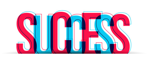 “成功”这个词的字母重叠图片下载