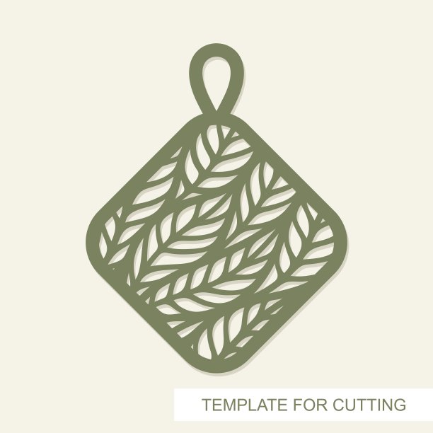 菱形吊坠，里面有叶子。图片下载