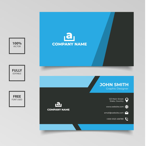 设计简单的名片模板图片下载