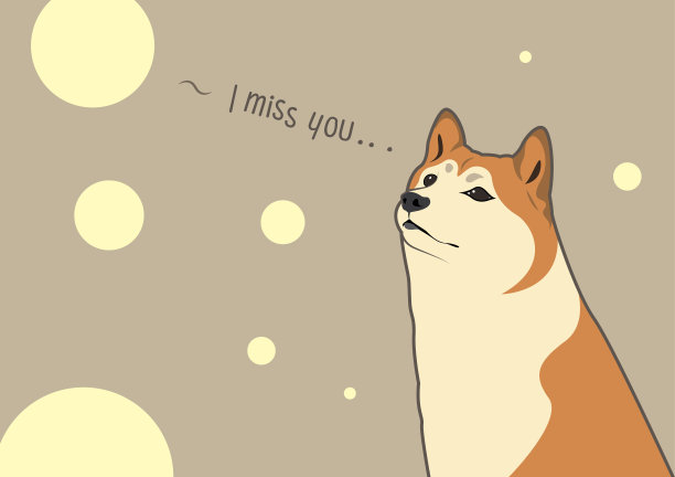 可爱的柴犬和他的孤独图片下载