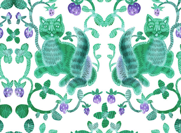 民间风格中的无缝图案图片下载