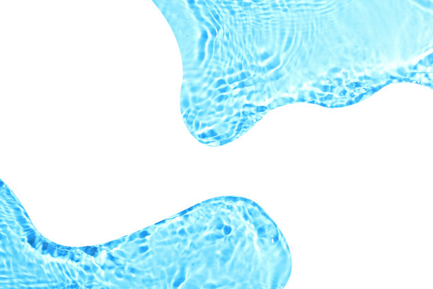 波浪的纹理从水孤立的白色背景图片下载