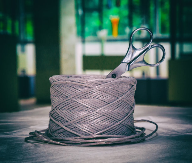 包装绳、剪刀图片下载