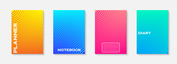 最小矢量抽象封面笔记本设计。计划和日记封面印刷。字帖手册和教科书的抽象设计。笔记本纸。小册子，书籍，杂志模板。图片下载