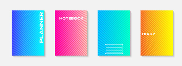 最小矢量抽象封面笔记本设计。计划和日记封面印刷。字帖手册和教科书的抽象设计。笔记本纸。小册子，书籍，杂志模板。图片下载