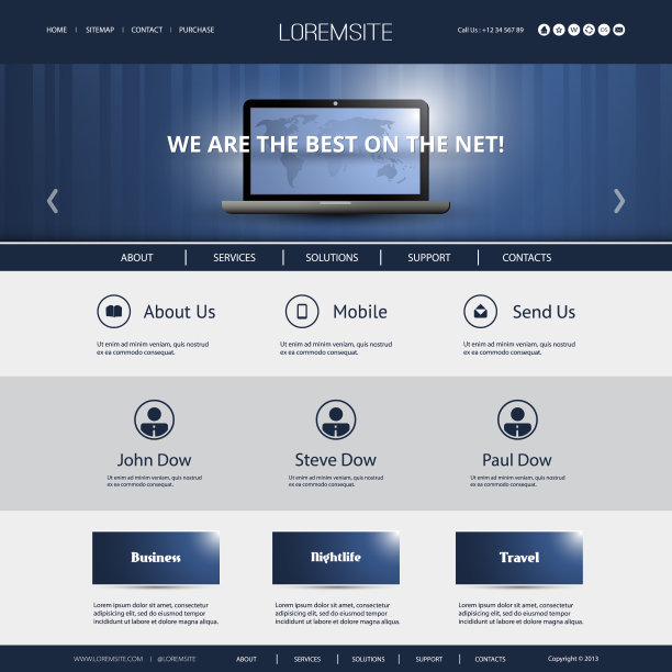 一页网站模板图片下载