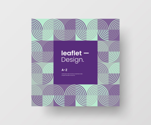 令人惊叹的商业广告矢量壁画艺术广场横幅模拟。现代企业抽象几何插画设计布局背景。公司标识四角纹理宣传册模板。图片下载