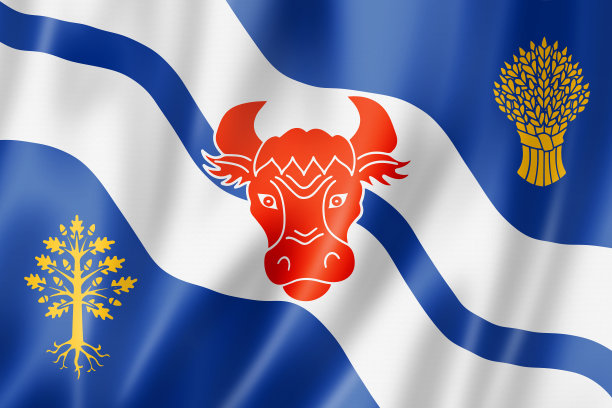 牛津郡旗，英国图片下载