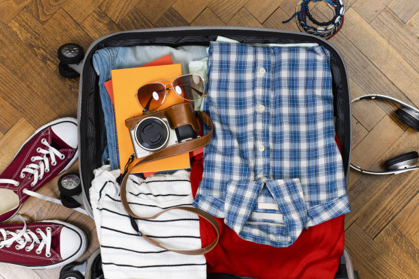 旅行手提箱的准备工作图片下载