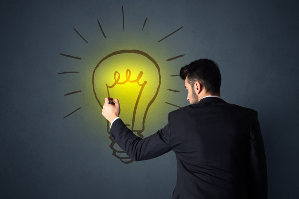 商人与灯泡图片下载