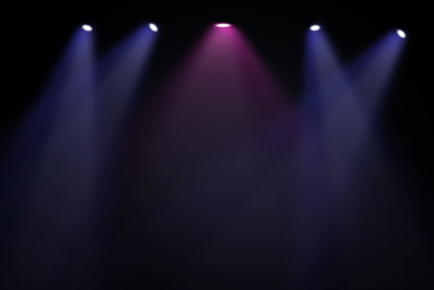 音乐会的舞台背景是泛光灯图片下载