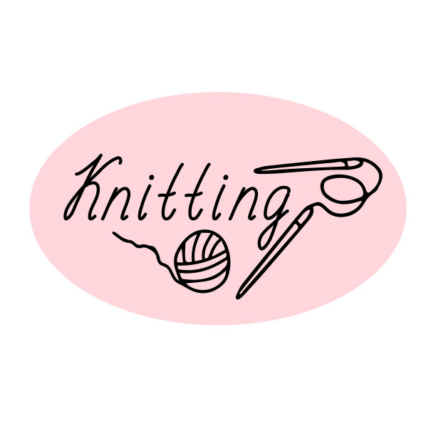 编织标签上有一根编织针和一个提示。图片下载