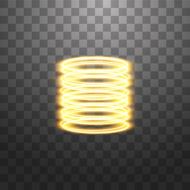 未来传送。神奇的幻想门户。光的效果。金色蜡烛的光线与火花在一个透明的背景夜景。空旷的灯光效果的讲台。迪斯科俱乐部舞池。图片下载